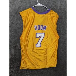 NBA Los Angeles Lakers Lamar Odom 7 Jersey Gold Purple Mens Large L Basketball
